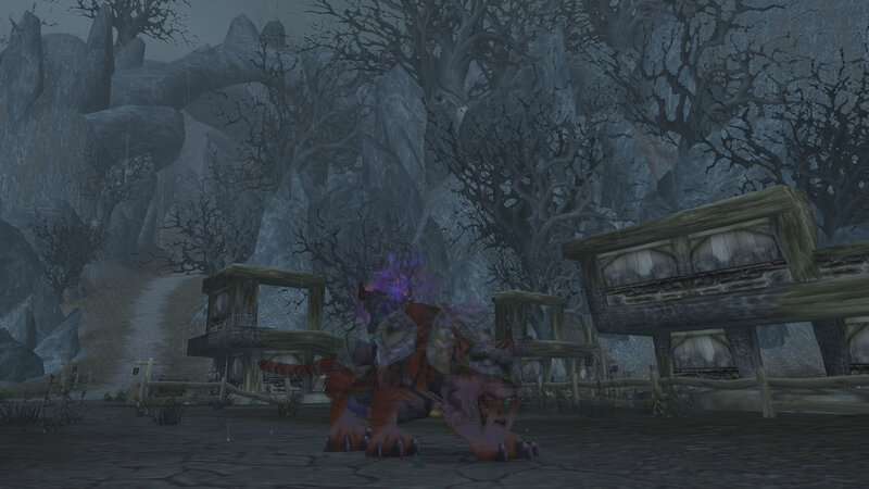 orc in a dark forest