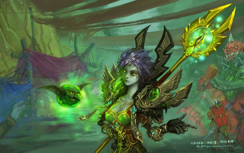 orc mage with staff