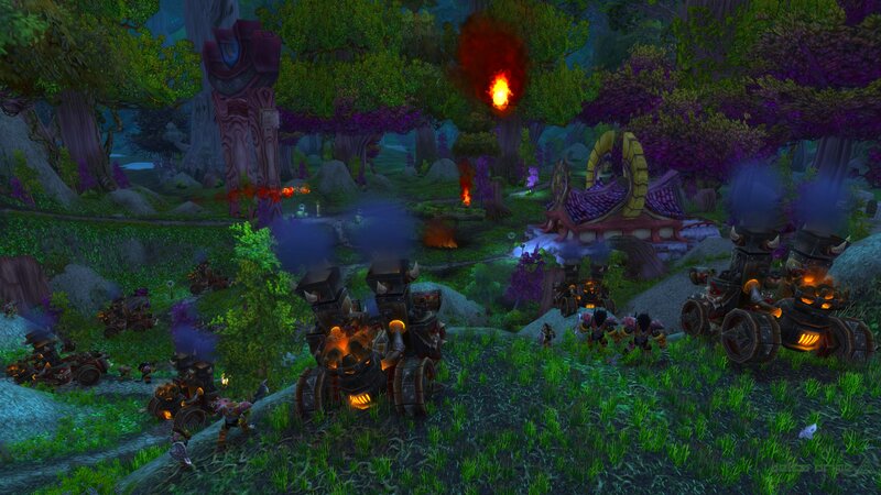 Orc Siege Engines in Forest