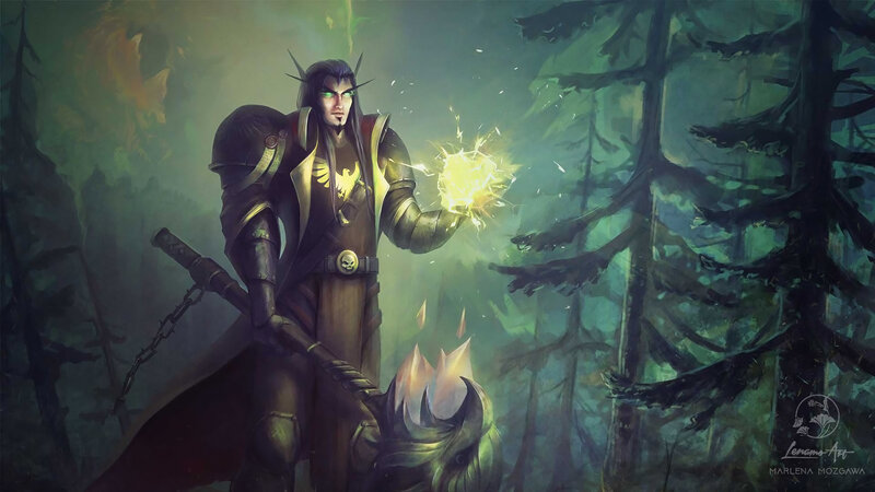 Orc Warrior Casting Spell — Green