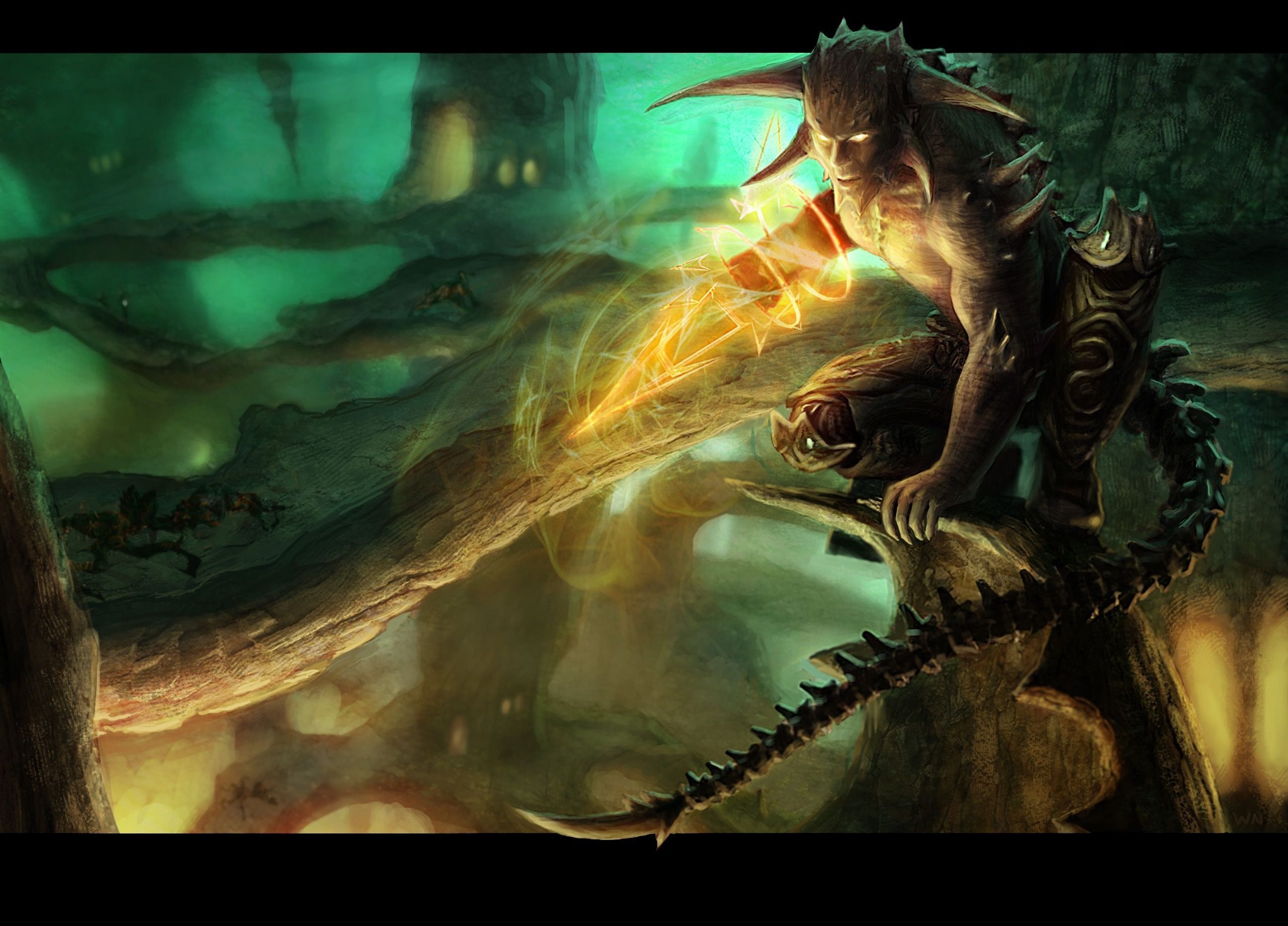 orc warrior casting spell