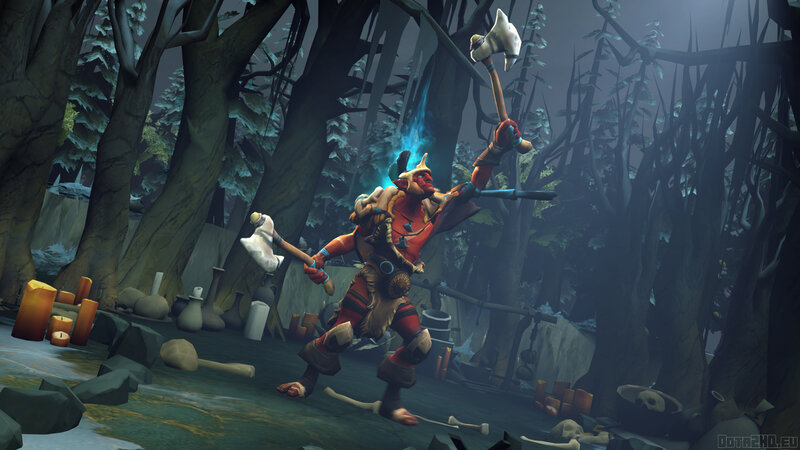 orc warrior in dark forest