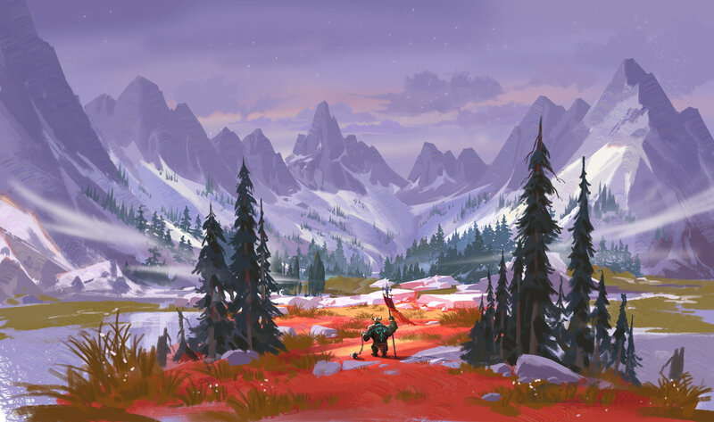 Orc Warrior in Mountains