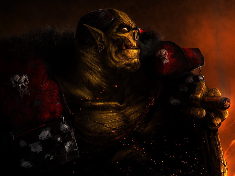 Orc Warrior with Cigar