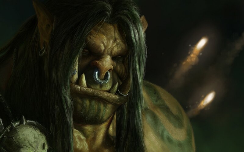 orc warrior with piercing