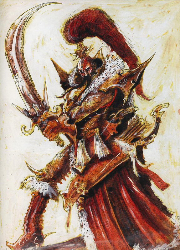 orc warrior with scythe