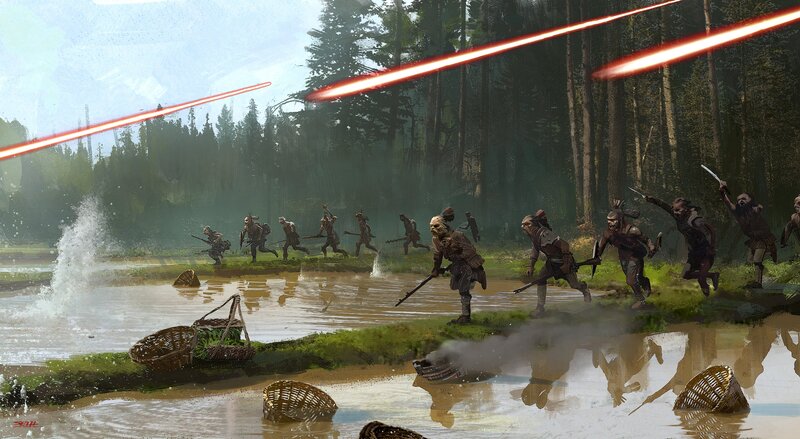 Orc Warriors in Forest — Green, Dramatic, Afternoon