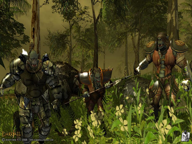 Orc Warriors in Forest — Green, Tense
