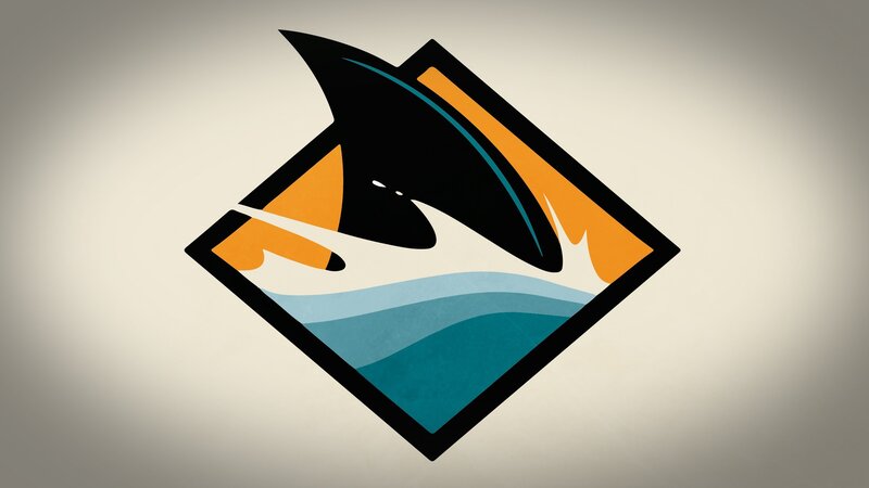 Orca Whale Breaching — Black, Dynamic, Sunset