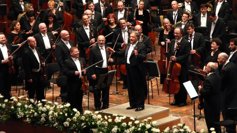 Orchestra Conductor on Stage
