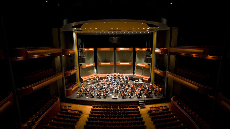 Orchestra on Stage — Black