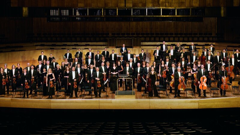 Orchestra on stage
