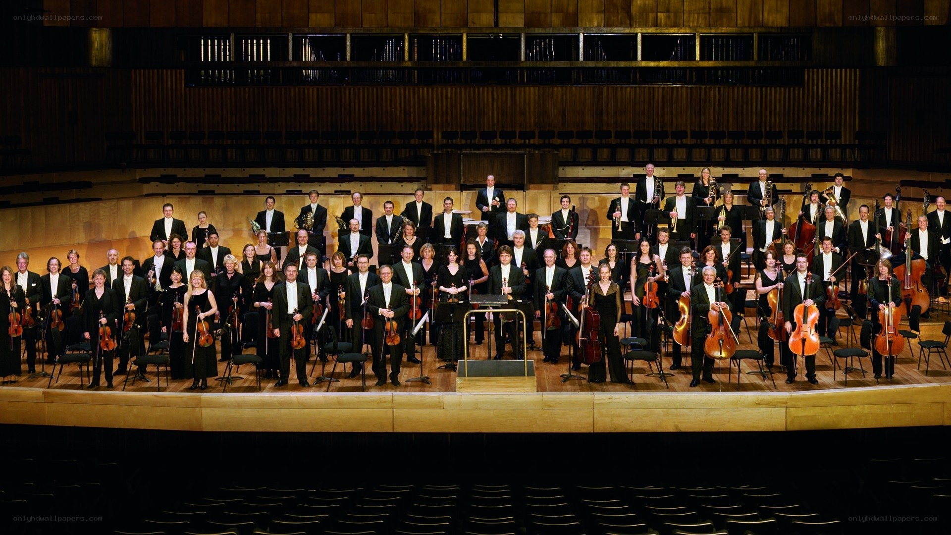 Orchestra on stage