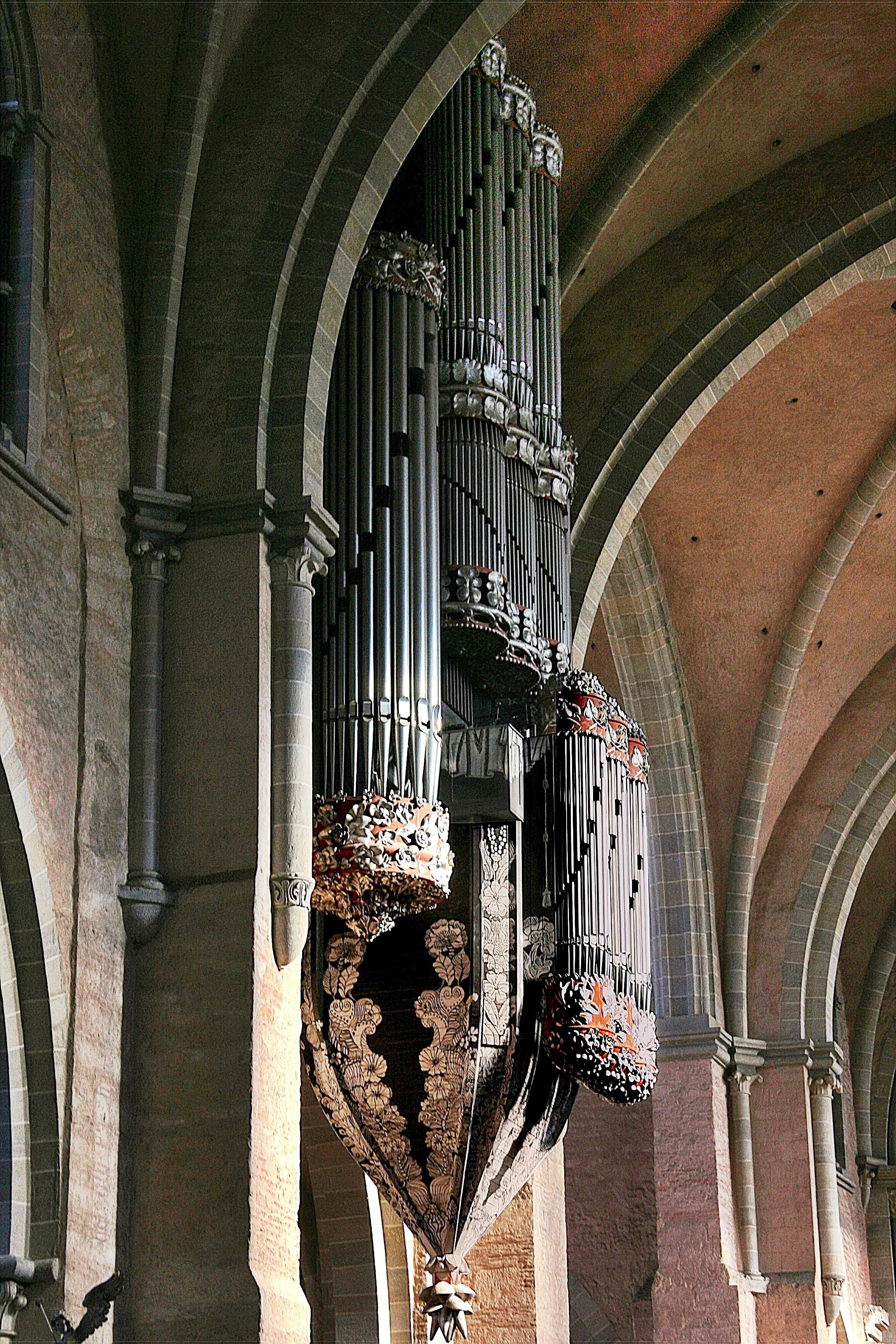 Orchestra organ in a cathedral