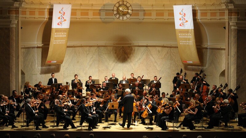 Orchestra performing on stage