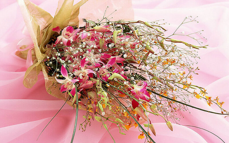 Orchid Bouquet with Filler