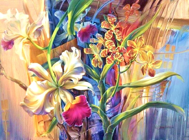 Orchid Bouquet — Yellow