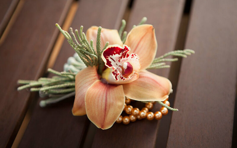 Orchid Boutonniere