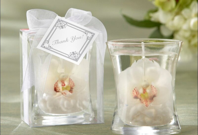 orchid candle favors