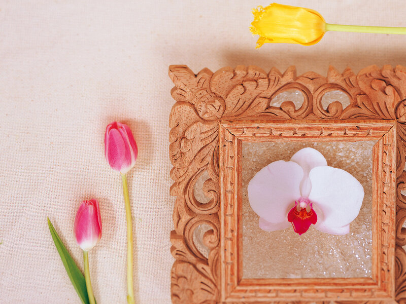 Orchid in Wooden Frame