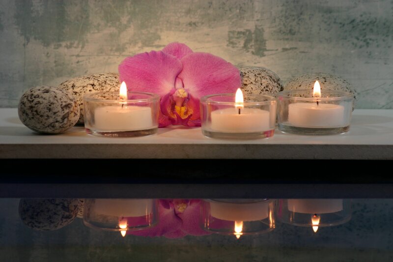 Orchid with Candles
