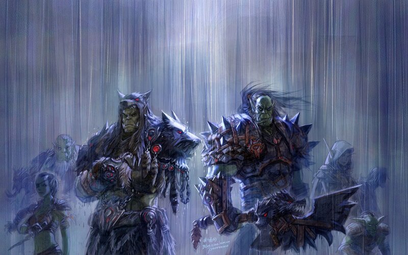 Orcs in the rain