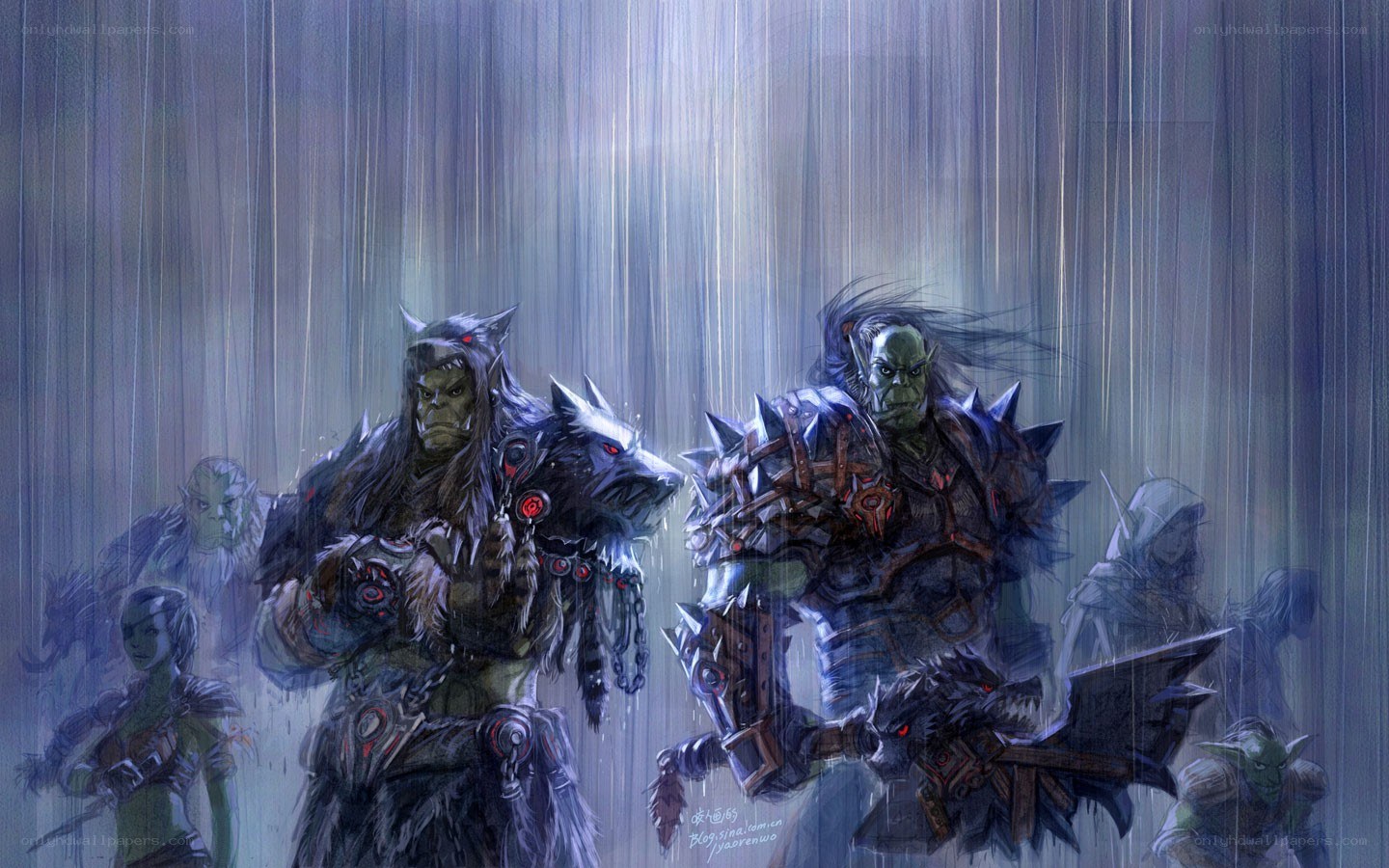 Orcs in the rain
