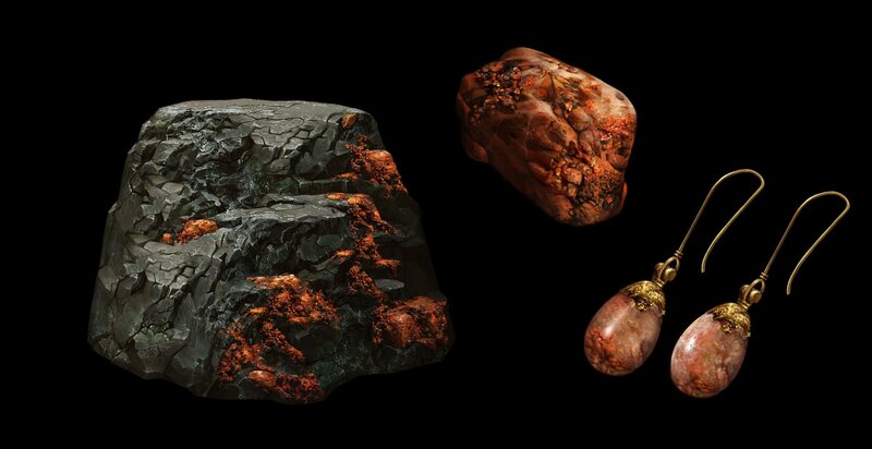 Ore and Earrings