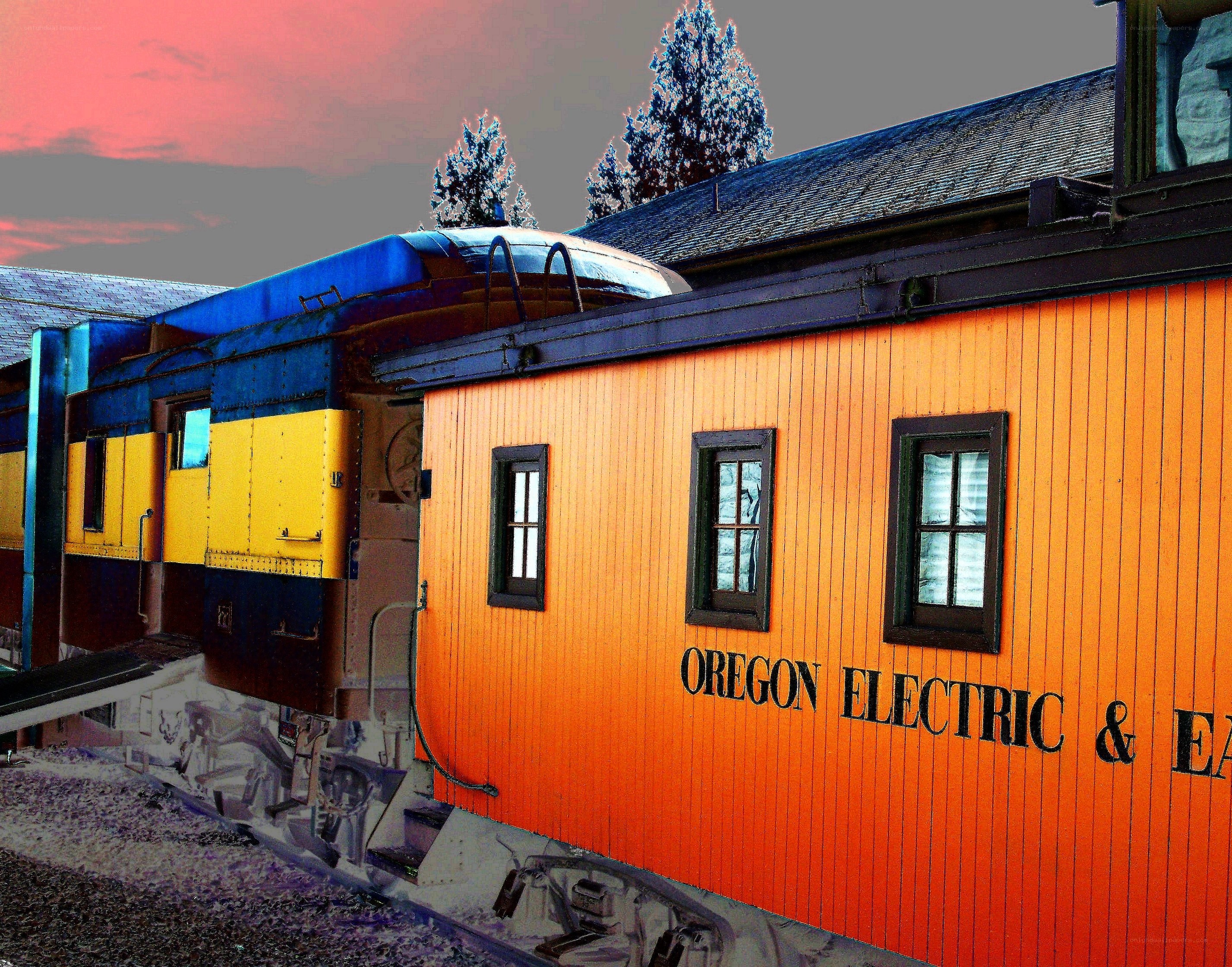 Oregon Electric train cars