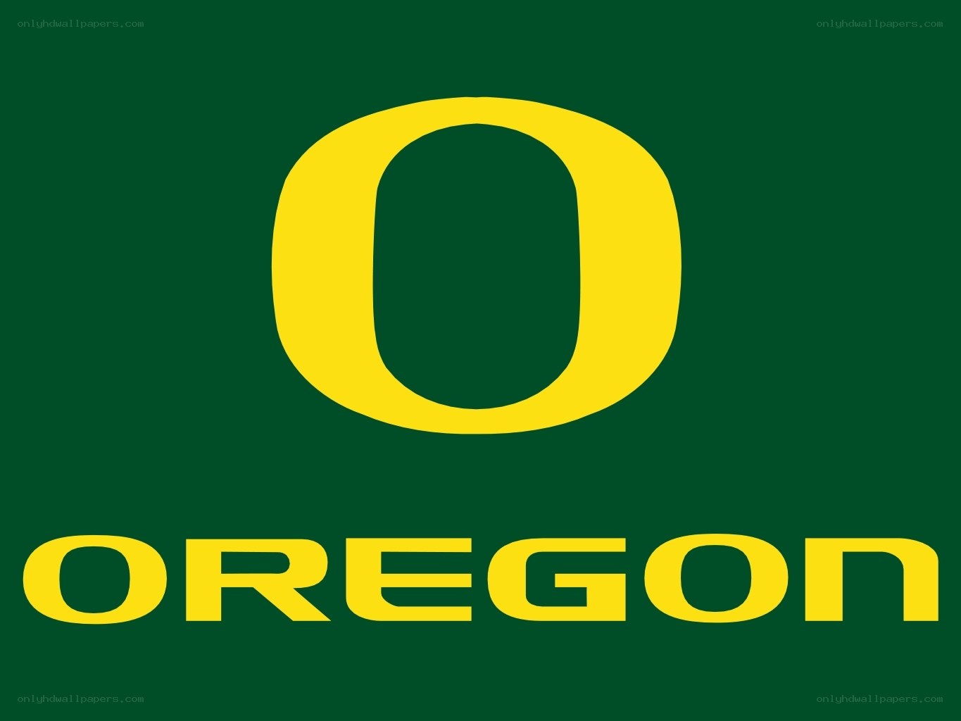 Oregon logo with green background