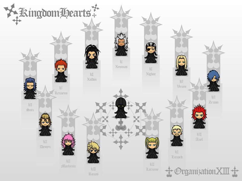 Organization XIII Members — Black