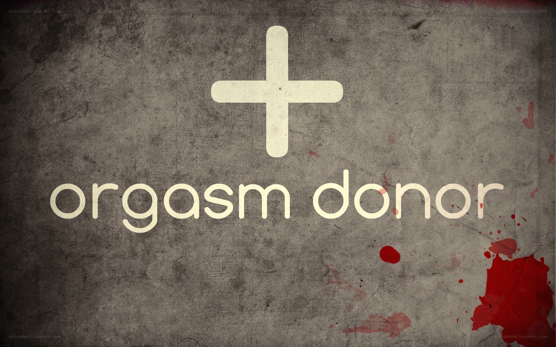 orgasm donor text with cross