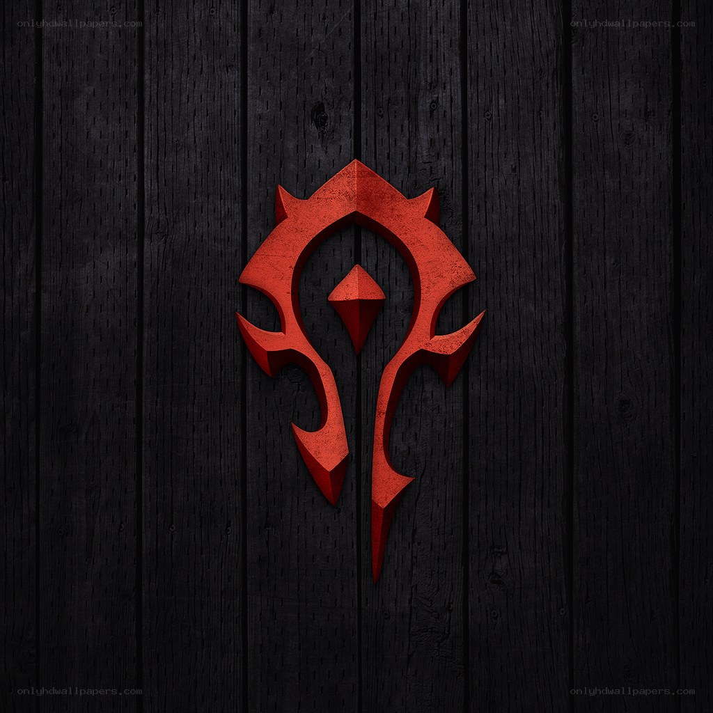 Orgrimmar symbol on wood