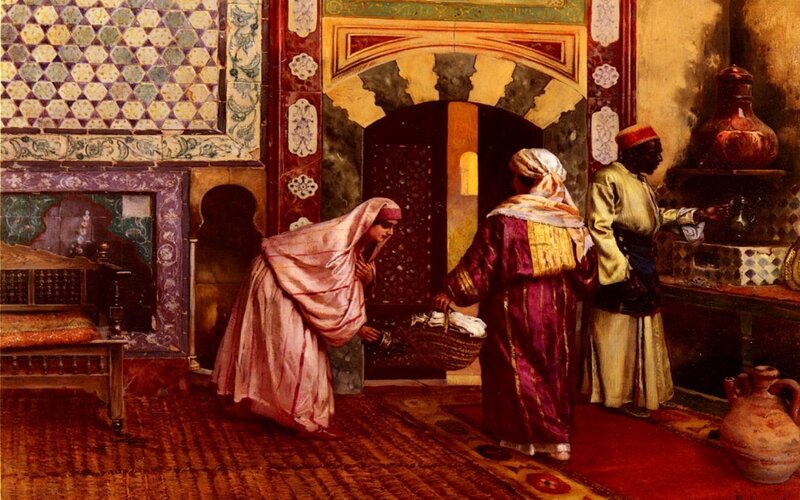 Oriental interior scene