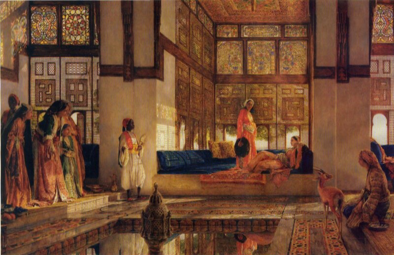 Orientalist interior scene