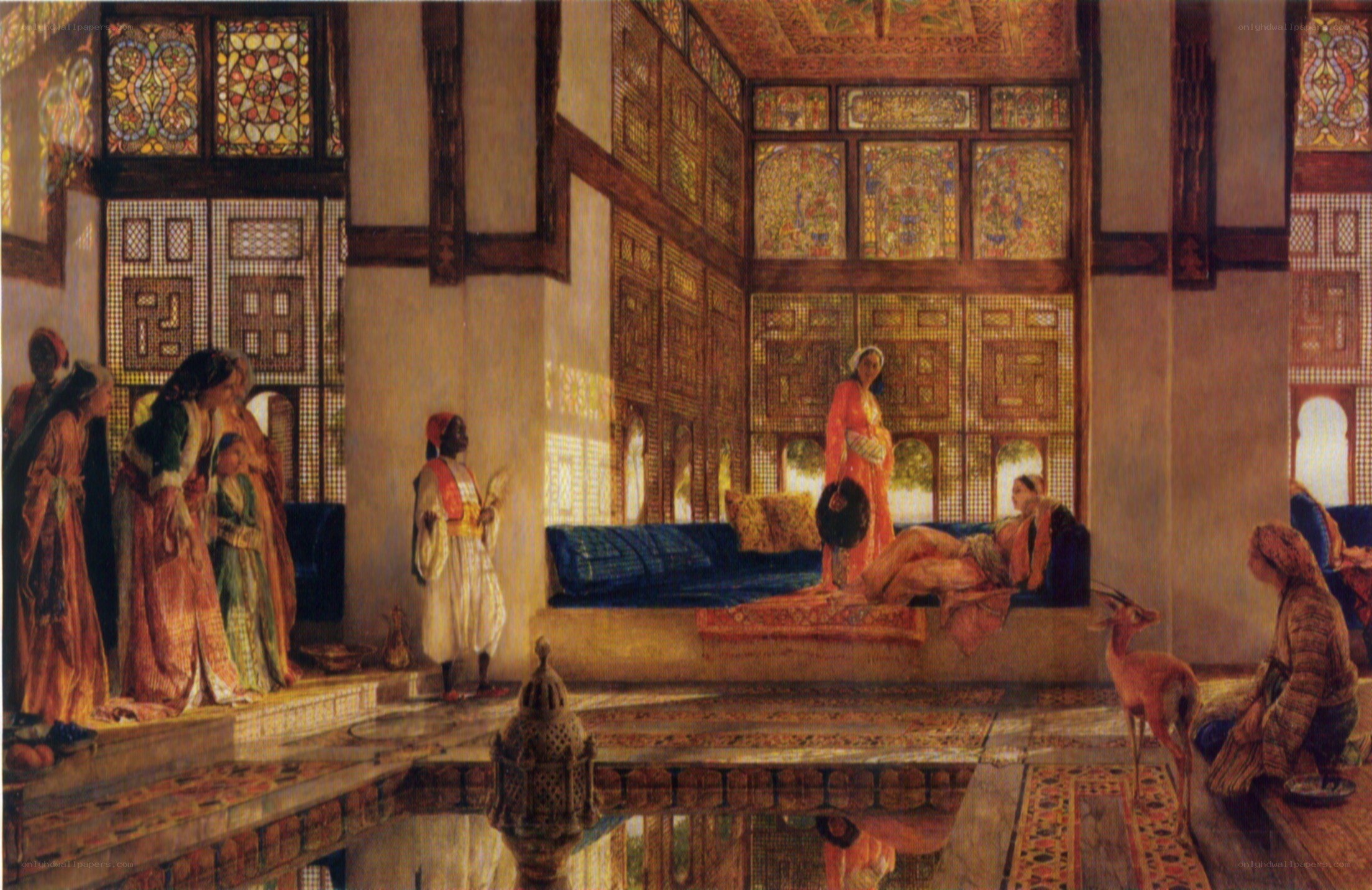 Orientalist interior scene
