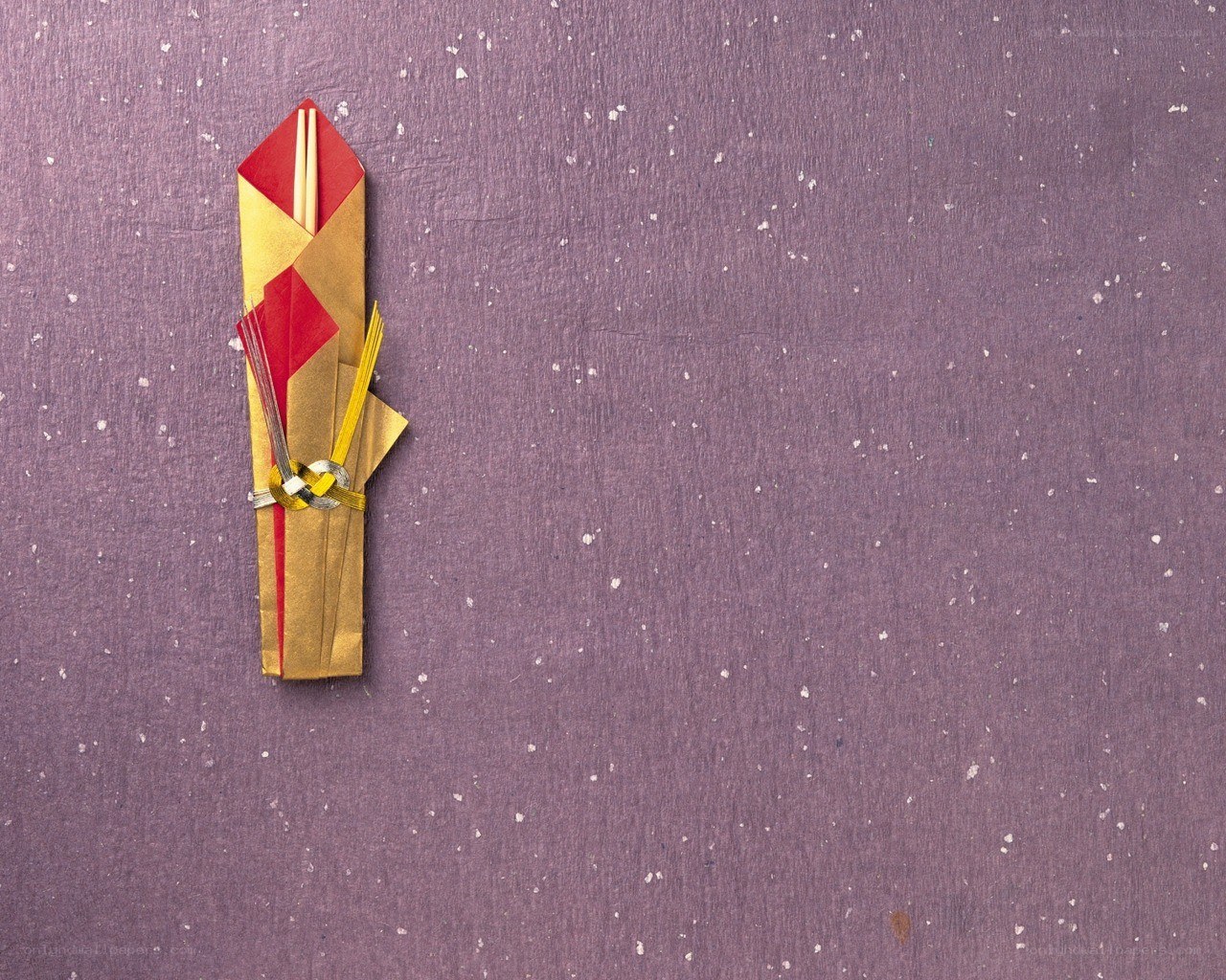 Origami chopstick holder