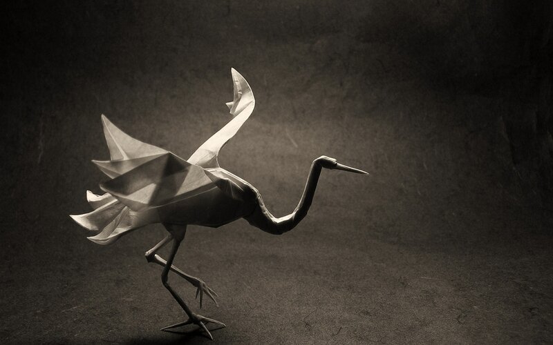 Origami Crane Sculpture