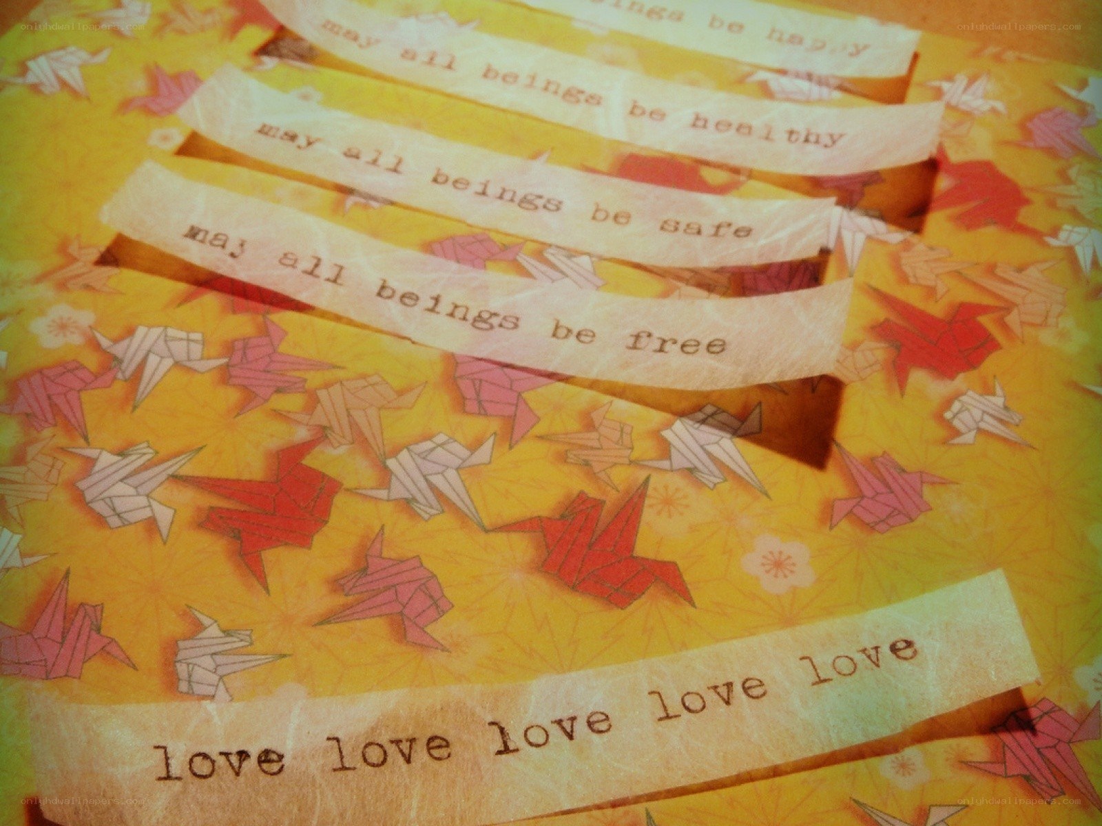 origami cranes with wishes