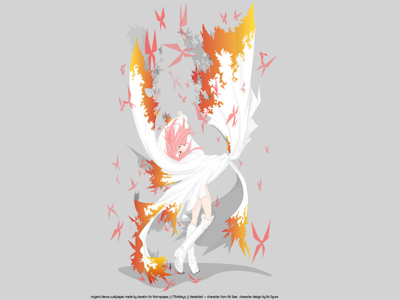 origami dance character