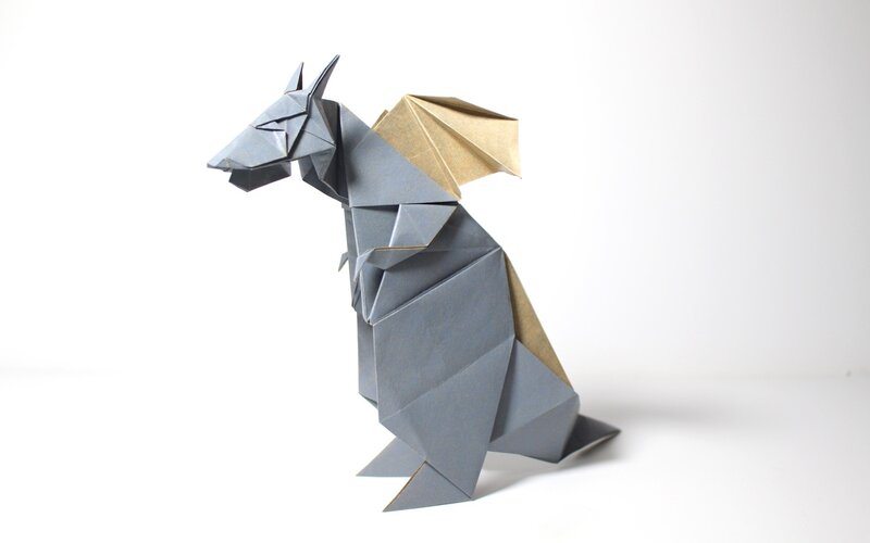 Origami Dragon Figure