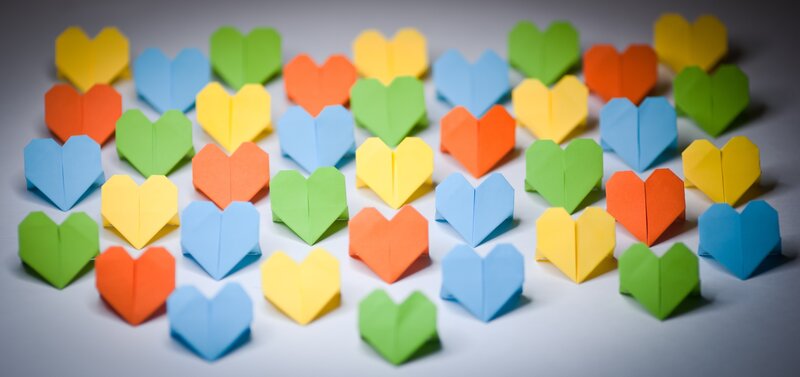 Origami Hearts