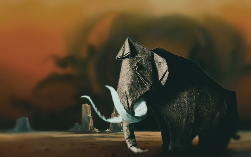 Origami Mammoth