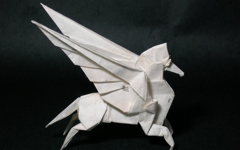 origami pegasus figure
