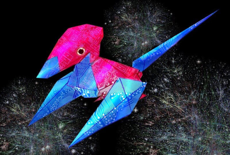 Origami Pterodactyl