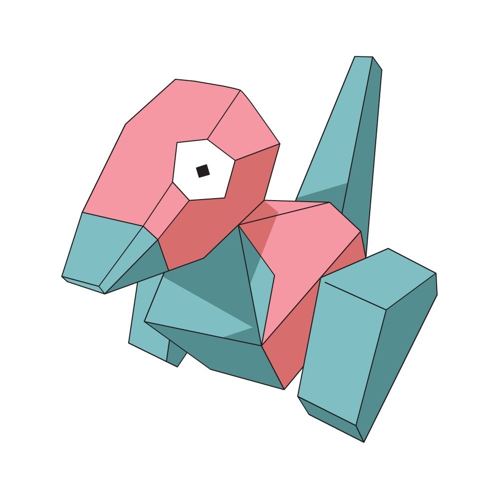 Origami-style Pokémon