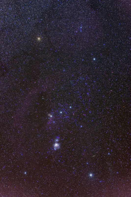 Orion Constellation — Black
