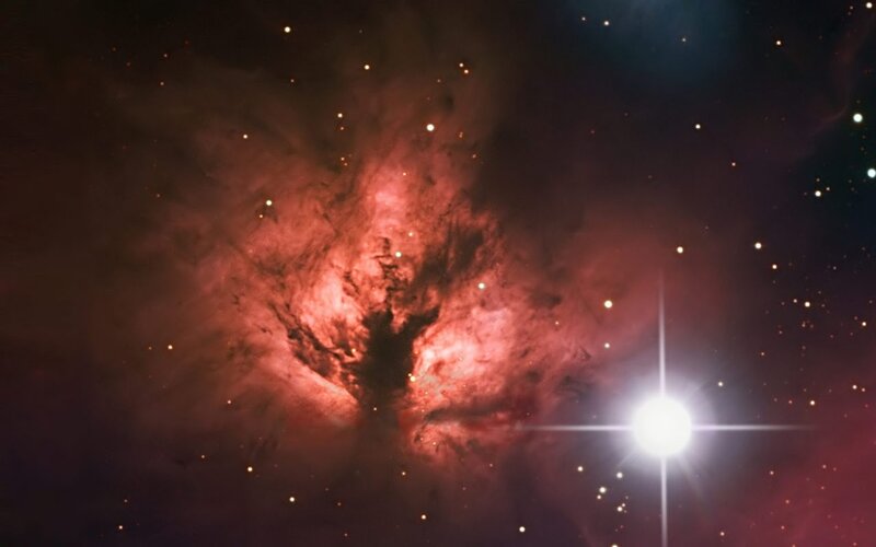 Orion Nebula and star field