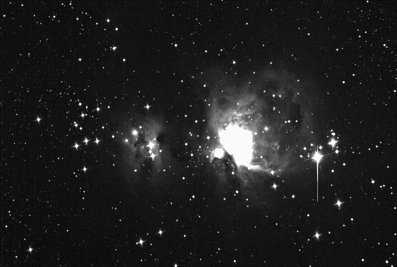 Orion Nebula and stars
