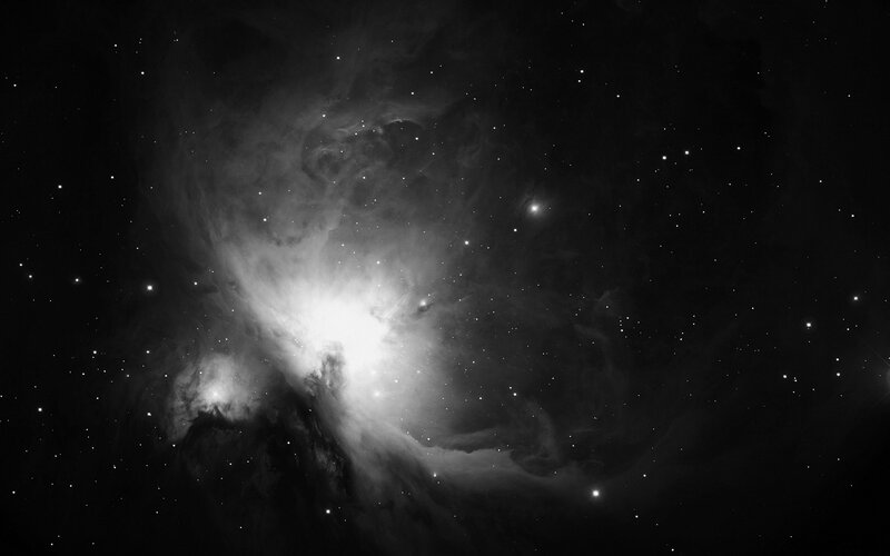 Orion Nebula — Black, Dark, Night